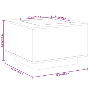 LED Couchtisch Weiß 60x60 cm