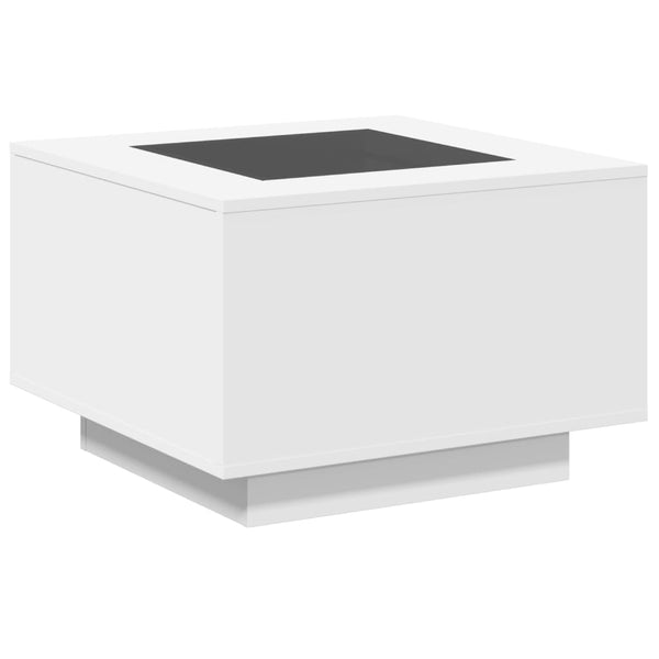 LED Couchtisch Weiß 60x60 cm