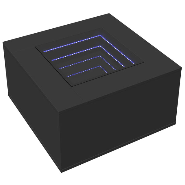 LED Couchtisch Schwarz 60x60 cm