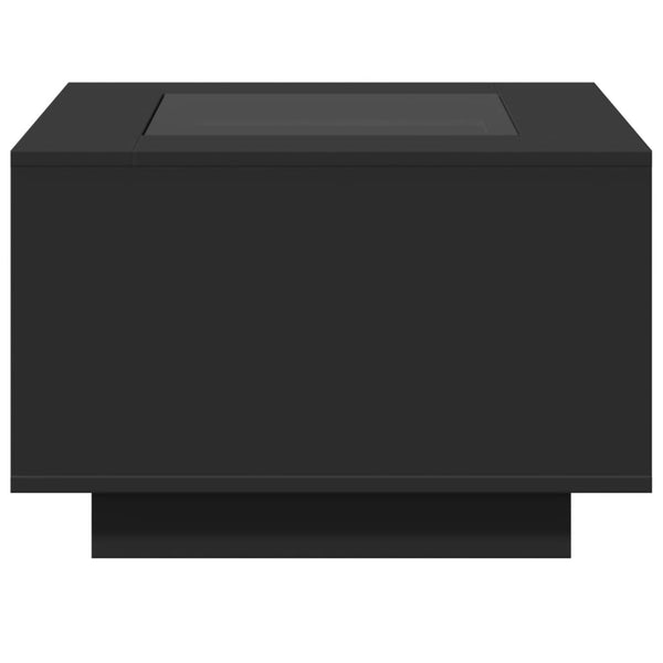 LED Couchtisch Schwarz 60x60 cm