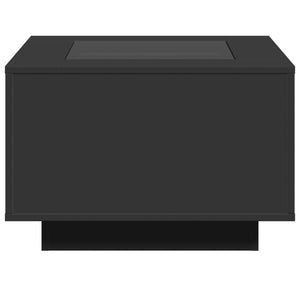 LED Couchtisch Schwarz 60x60 cm