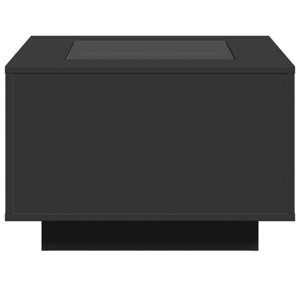 LED Couchtisch Schwarz 60x60 cm