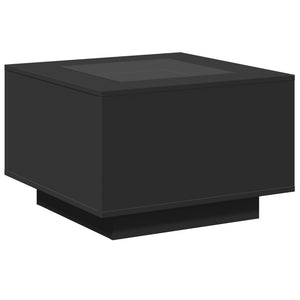 LED Couchtisch Schwarz 60x60 cm