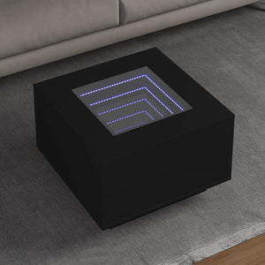 LED Couchtisch Schwarz 60x60 cm