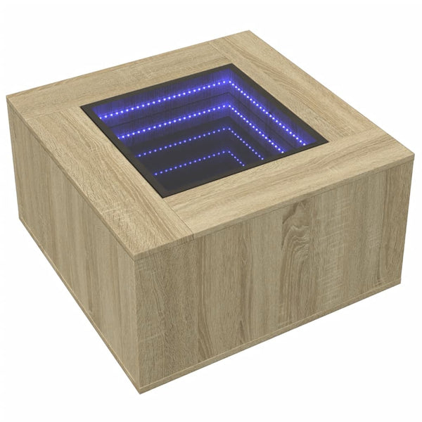 LED Couchtisch Sonoma Eiche 60x60 cm