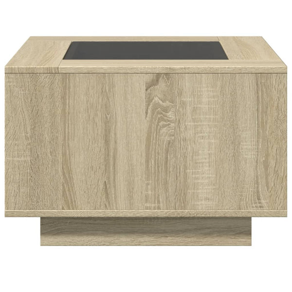 LED Couchtisch Sonoma Eiche 60x60 cm