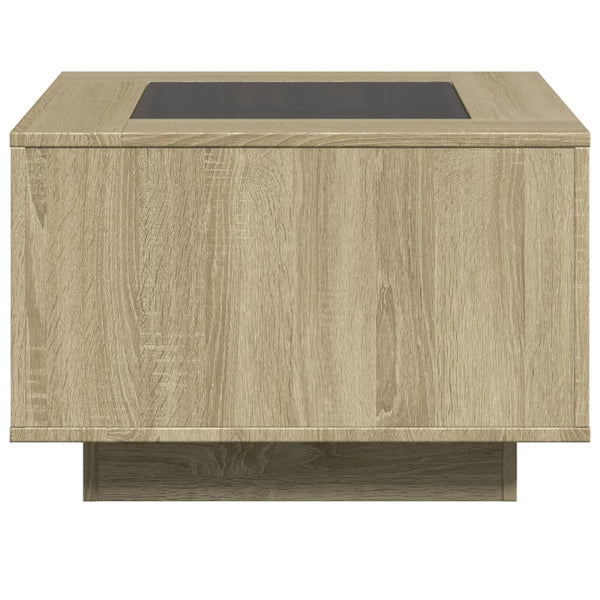 LED Couchtisch Sonoma Eiche 60x60 cm