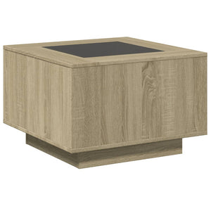 LED Couchtisch Sonoma Eiche 60x60 cm