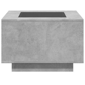 LED Couchtisch Betongrau 60x60 cm