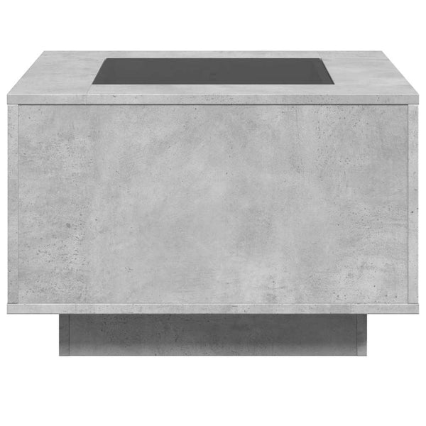 LED Couchtisch Betongrau 60x60 cm