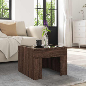 Couchtisch mit Infinity-LED Eichenoptik