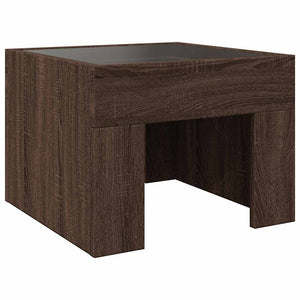 Couchtisch mit Infinity-LED Eichenoptik