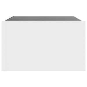 vidaXL Table basse avec LED Infinity Blanc 50x50x30 cm
