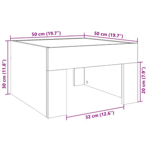 Couchtisch Sonoma-Eiche mit Infinity-LED