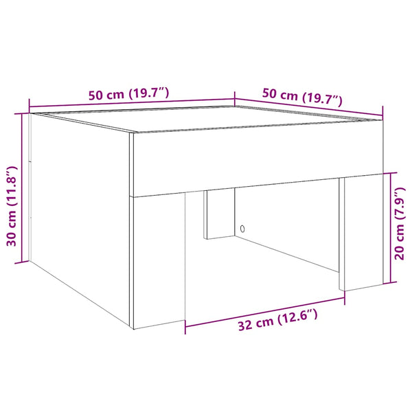 Couchtisch Sonoma-Eiche mit Infinity-LED