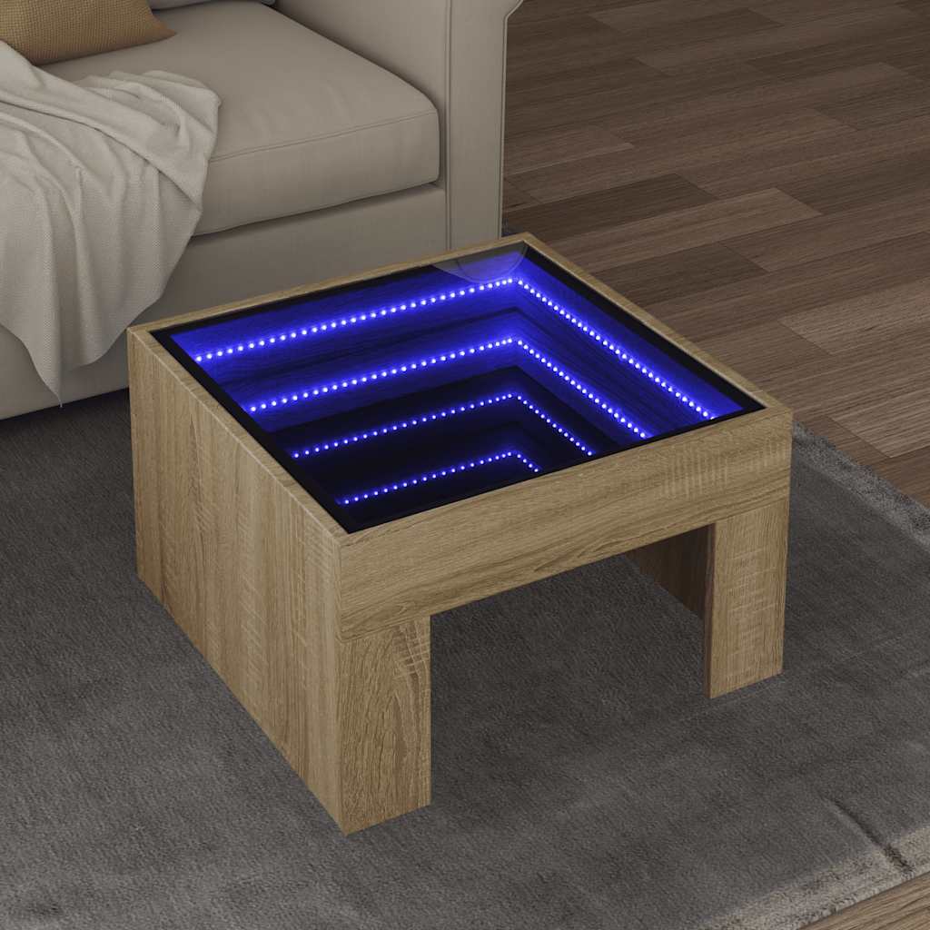 Couchtisch Sonoma-Eiche mit Infinity-LED