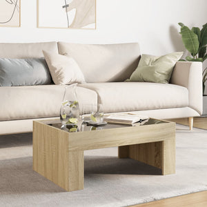 Couchtisch Sonoma Eiche mit Infinity LED 70x50 cm