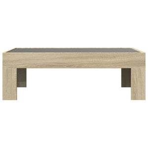 vidaXL Table basse avec LED Infinity chêne Sonoma 90x50x30 cm