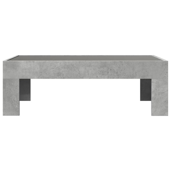 Couchtisch Betongrau mit Infinity-LED 90x50 cm