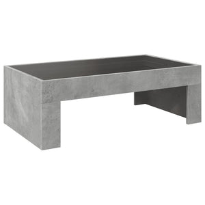 Couchtisch Betongrau mit Infinity-LED 90x50 cm