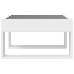 vidaXL Table basse LED Infinity Blanc 50x53x30 cm