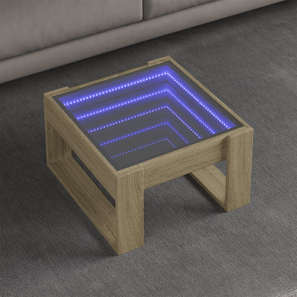 Couchtisch Sonoma Eiche mit Infinity-LED