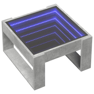 LED Couchtisch Betongrau 50x53 cm