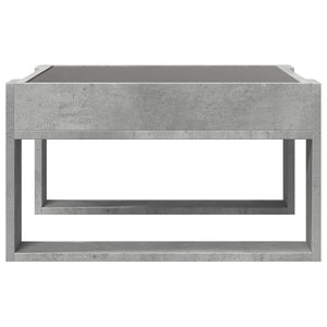 LED Couchtisch Betongrau 50x53 cm