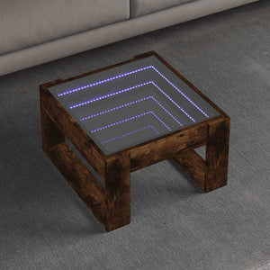 Couchtisch Räuchereiche mit Infinity-LED