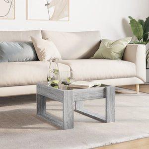 vidaXL Table basse avec LED Infinity gris sonoma 50x53x30 cm