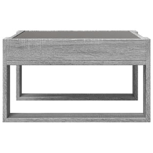 vidaXL Table basse avec LED Infinity gris sonoma 50x53x30 cm