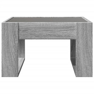 vidaXL Table basse avec LED Infinity gris sonoma 50x53x30 cm