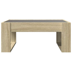 vidaXL Table basse avec LED infini Chêne Sonoma 70x53x30 cm