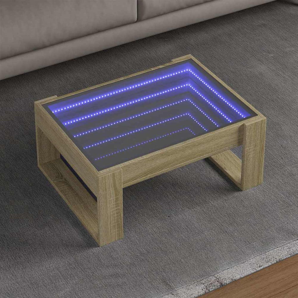 Couchtisch Sonoma Eiche mit Infinity-LED