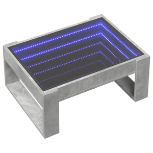 Couchtisch mit Infinity LED, Betongrau