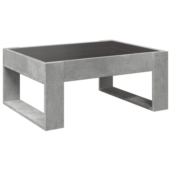 Couchtisch mit Infinity LED, Betongrau