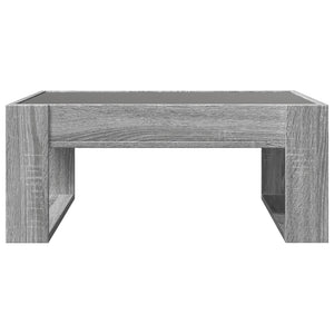 vidaXL Table basse avec LED Infinity Gris Sonoma 70x53x30 cm