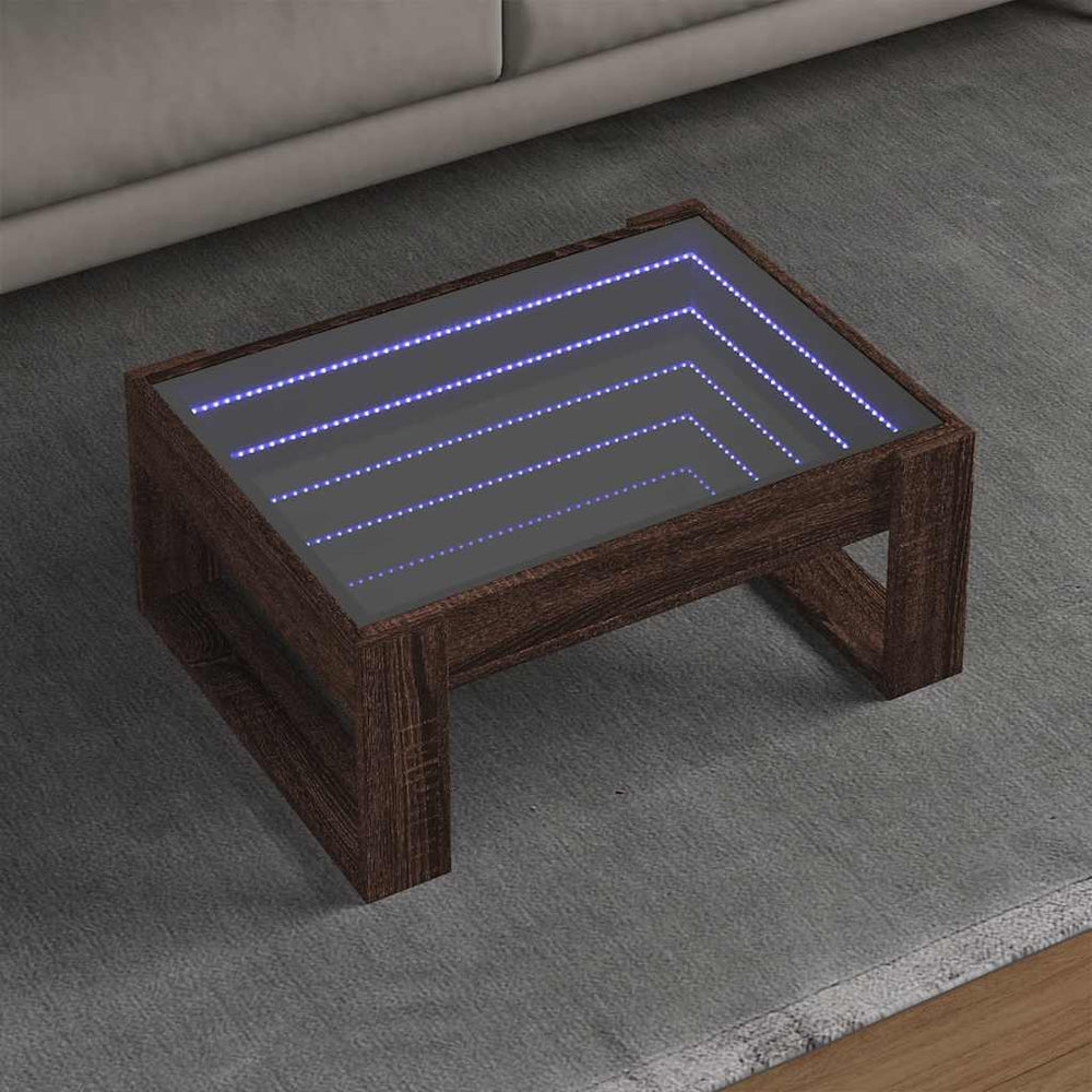 Couchtisch mit LED-Infinity-Spiegel