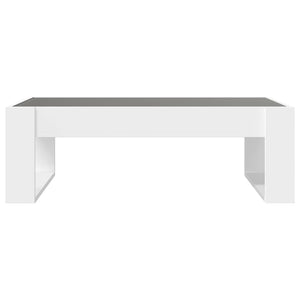 vidaXL Table basse avec LED Infinity Blanc 90x53x30 cm