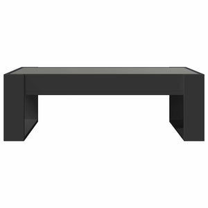 Couchtisch mit Infinity-LED Schwarz 90x53 cm
