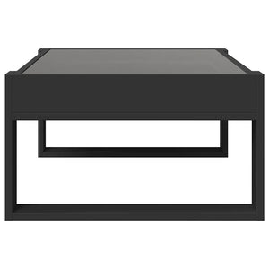 Couchtisch mit Infinity-LED Schwarz 90x53 cm