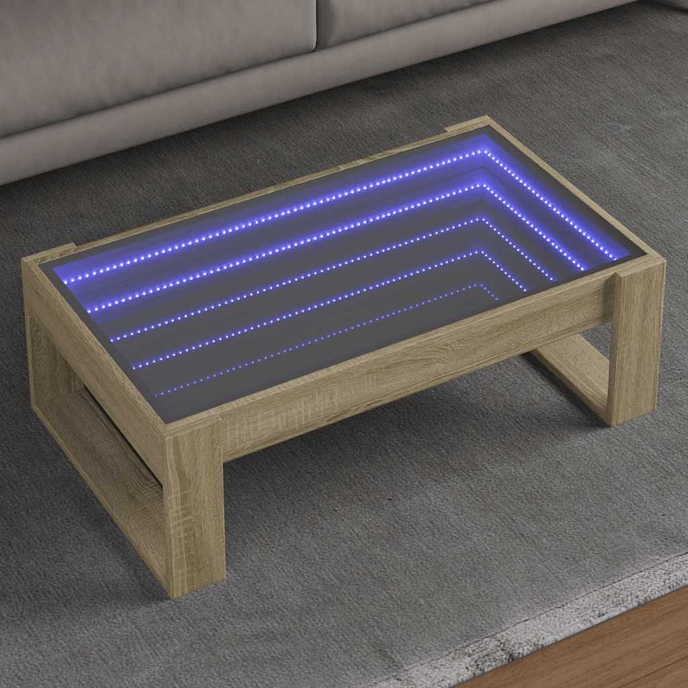 Couchtisch Sonoma-Eiche mit Infinity-LED