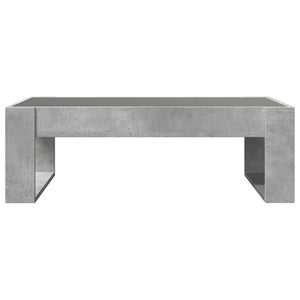 LED Couchtisch Betongrau 90x53 cm
