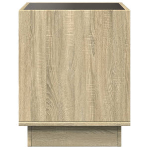 vidaXL Table basse avec LED Infinity chêne sonoma 40x40x50 cm