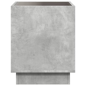 LED Couchtisch Betongrau 40x40x50 cm