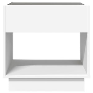 vidaXL Table basse à LED Infinity blanc 50x50x50 cm