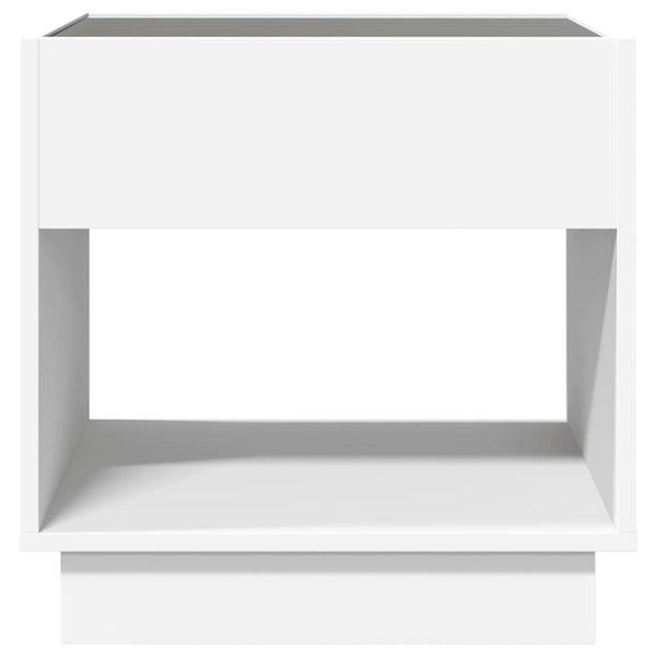 vidaXL Table basse à LED Infinity blanc 50x50x50 cm
