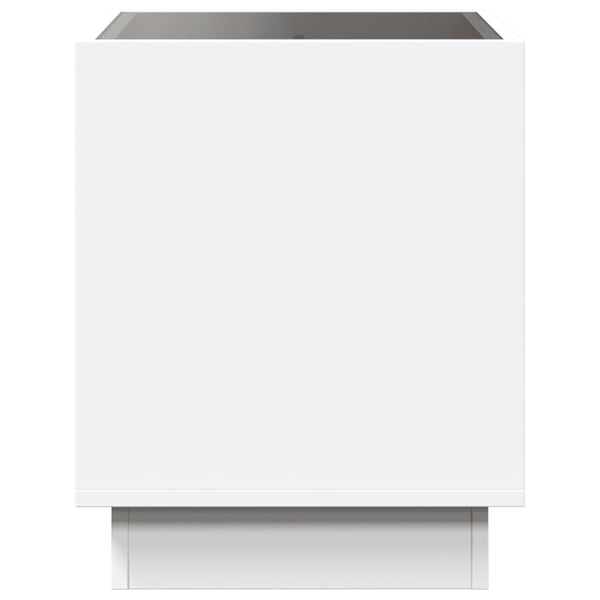 vidaXL Table basse à LED Infinity blanc 50x50x50 cm