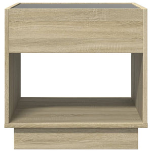 LED Couchtisch Sonoma Eiche 50x50 cm