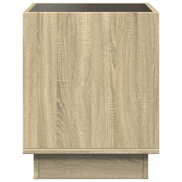 LED Couchtisch Sonoma Eiche 50x50 cm